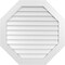 Ekena Millwork Octagonal Surface Mount PVC Gable Vent: Non-Functional, w/ 3-1/2"W x 1"P Standard Frame, 36"W x 36"H GVPOC36X3601SN - alternate 1